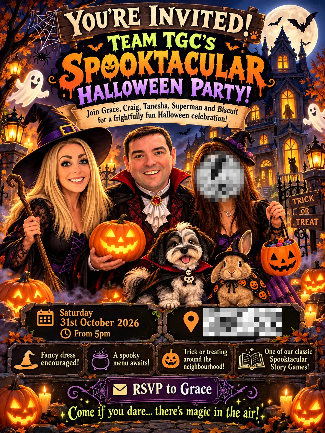 Create a Halloween Party Invite