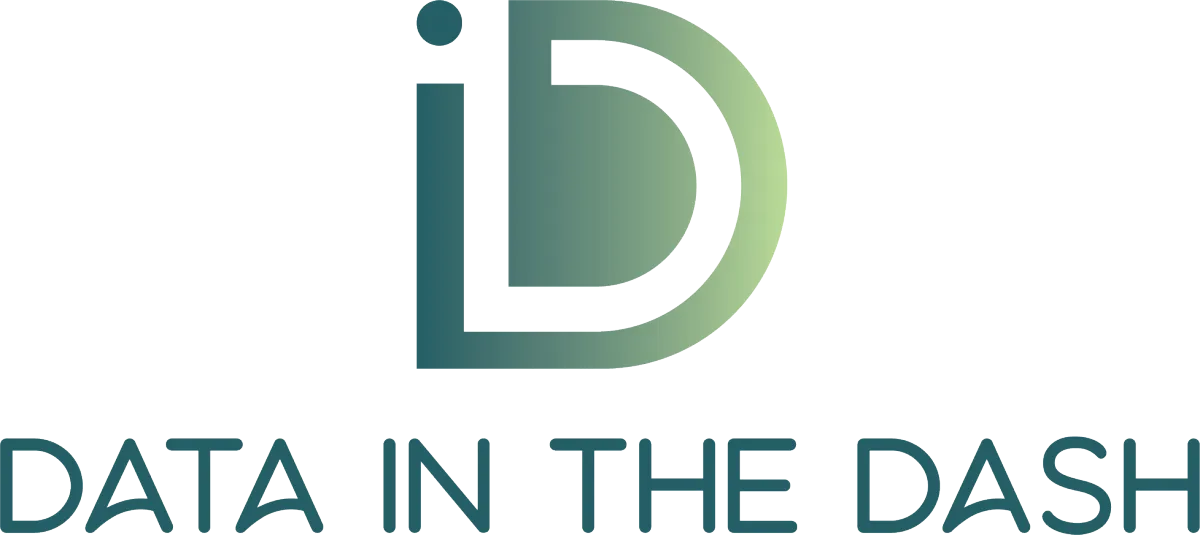 Data in the Dash logo