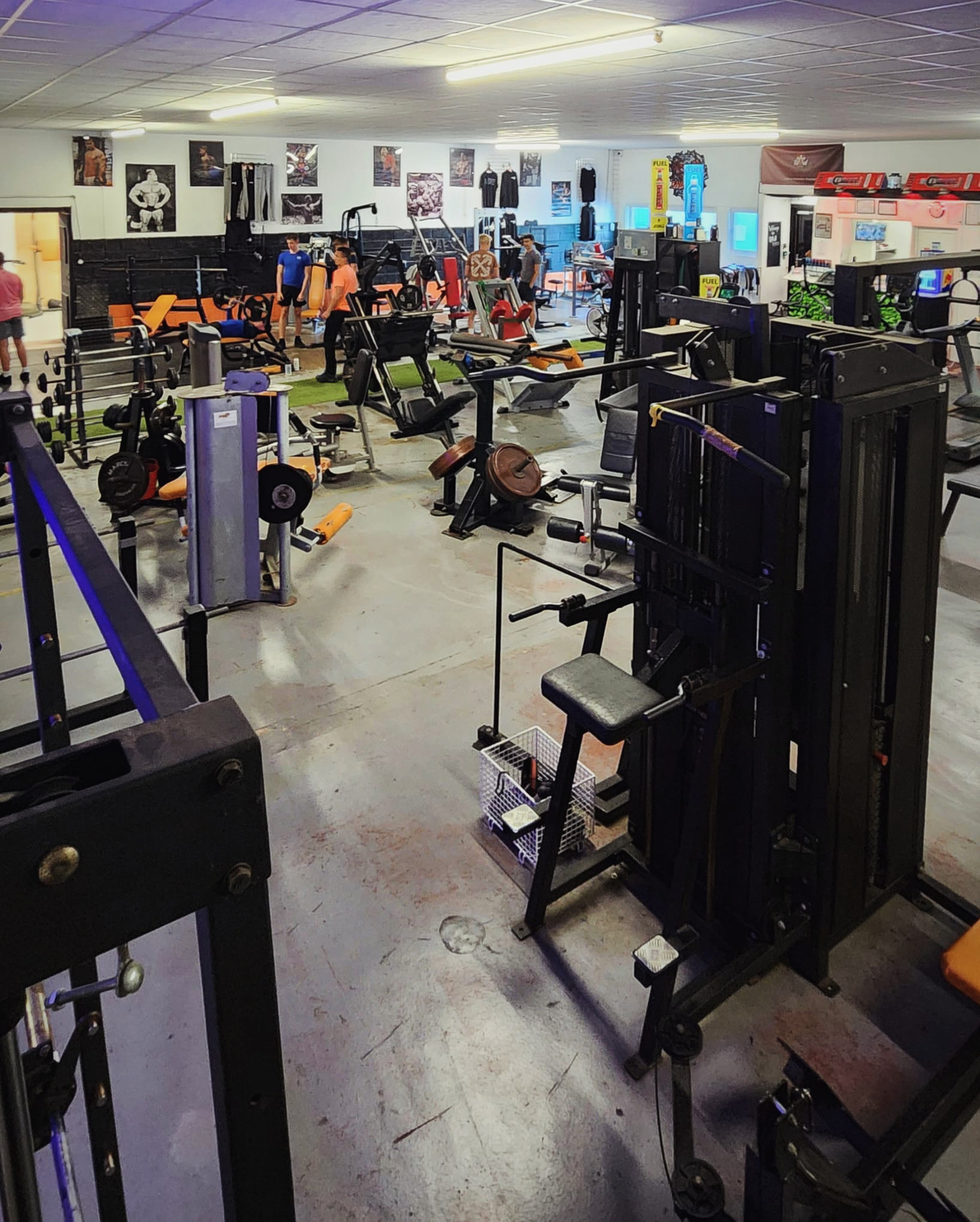 Relaxing lounge area with comfortable seating and branded details