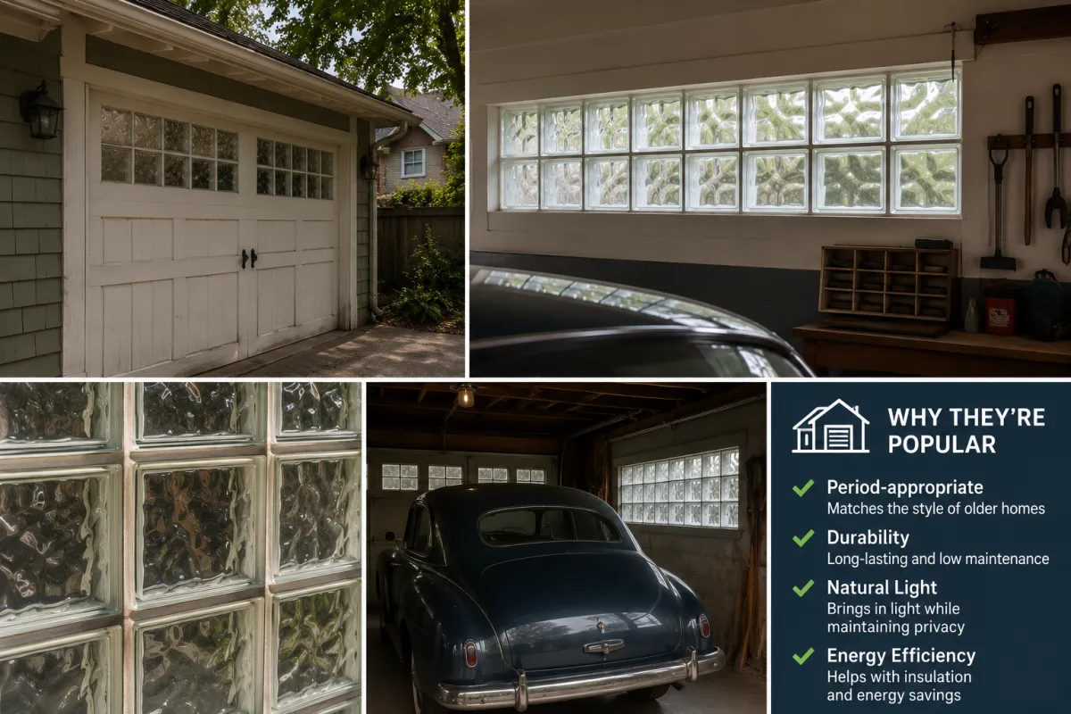Why Are Glass Block Garage Windows Popular in Older Homes?