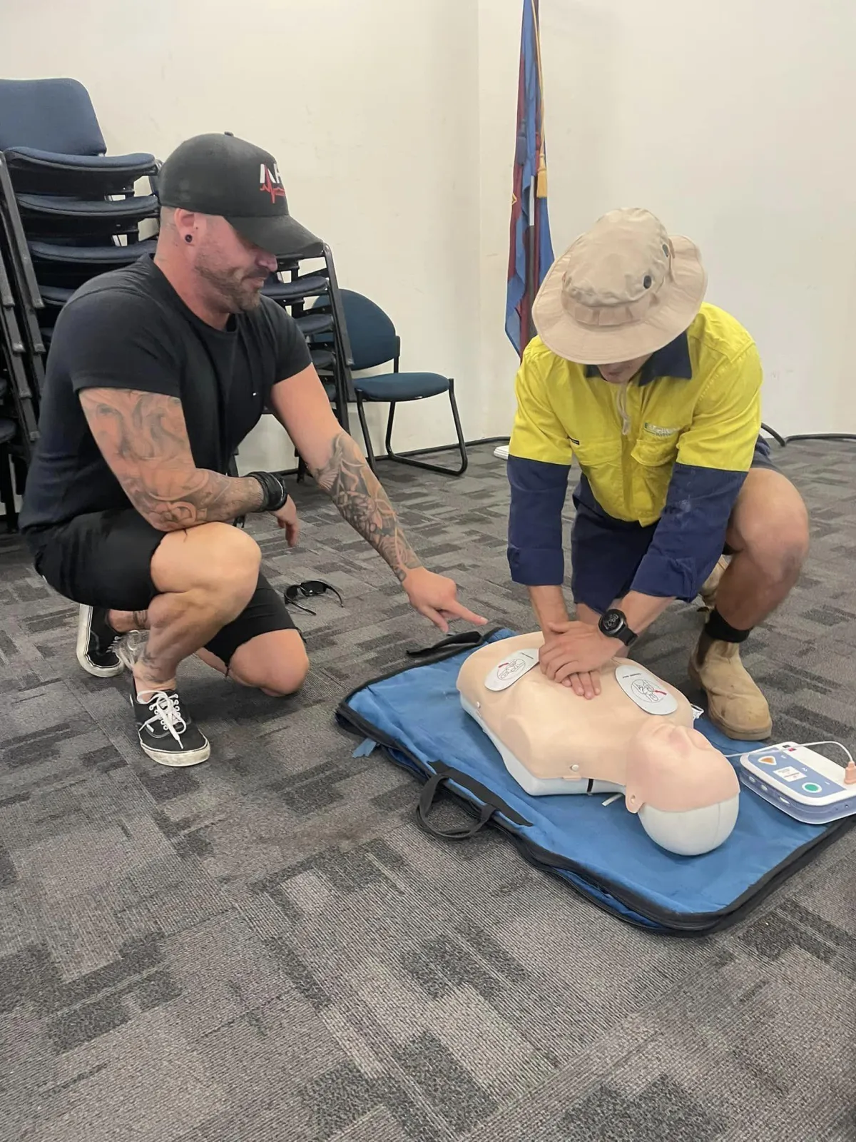 Jarryd Hunter of Accelerate First Aid