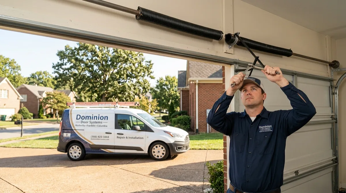 Garage Door Spring Replacement Cost Nashville: 2024 Price Guide