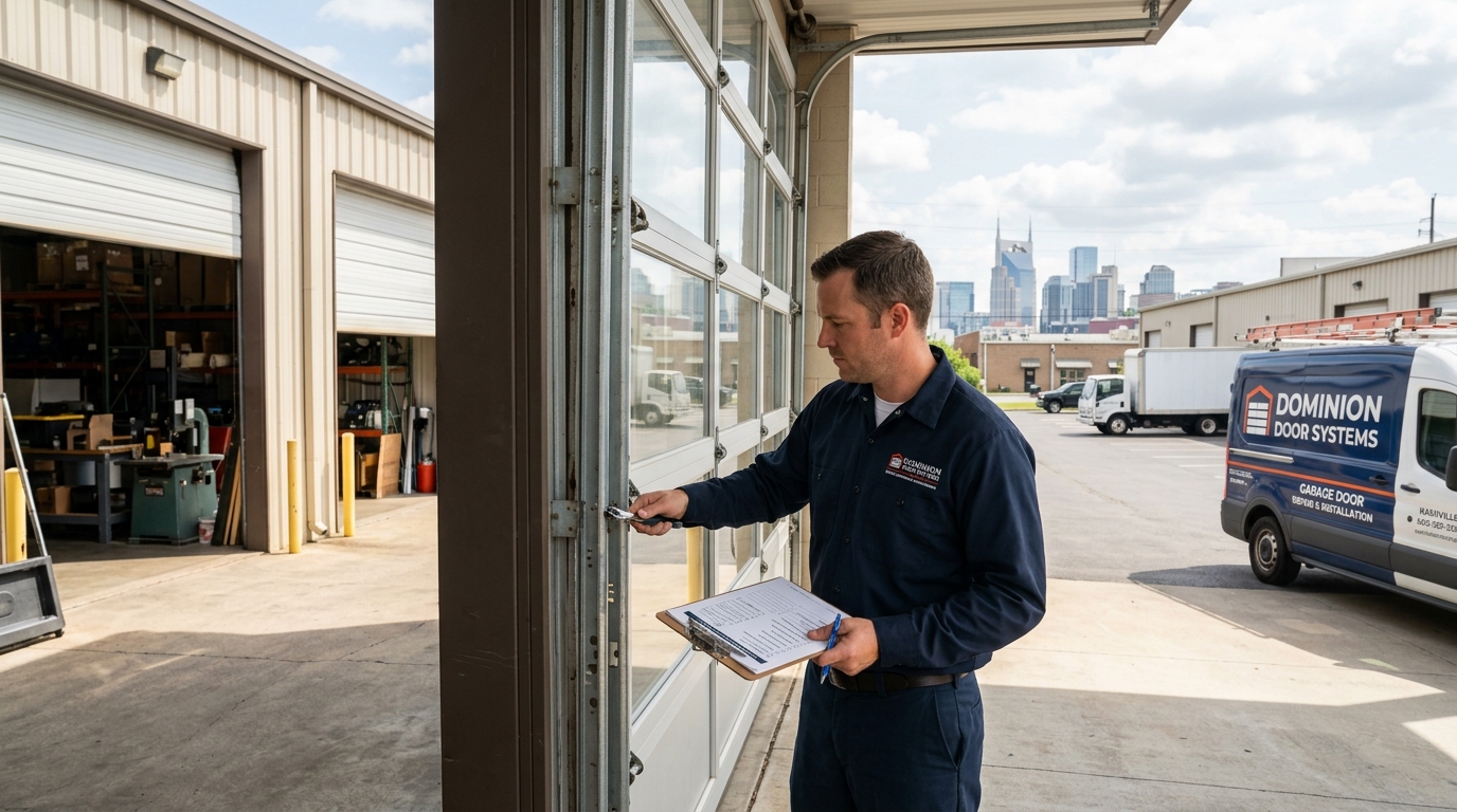 Commercial Garage Door Maintenance Checklist for Businesses