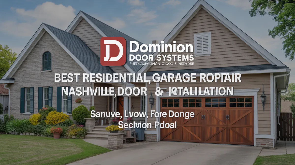 Best Residential Garage Doors for Curb Appeal in Nashville