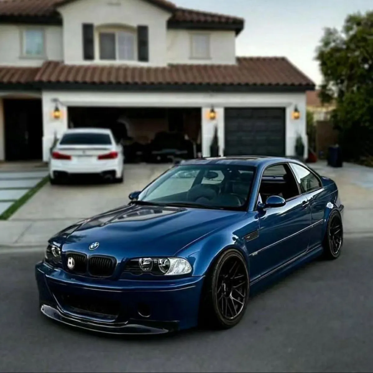 bmw m3 e46 bleu, bmledcustom