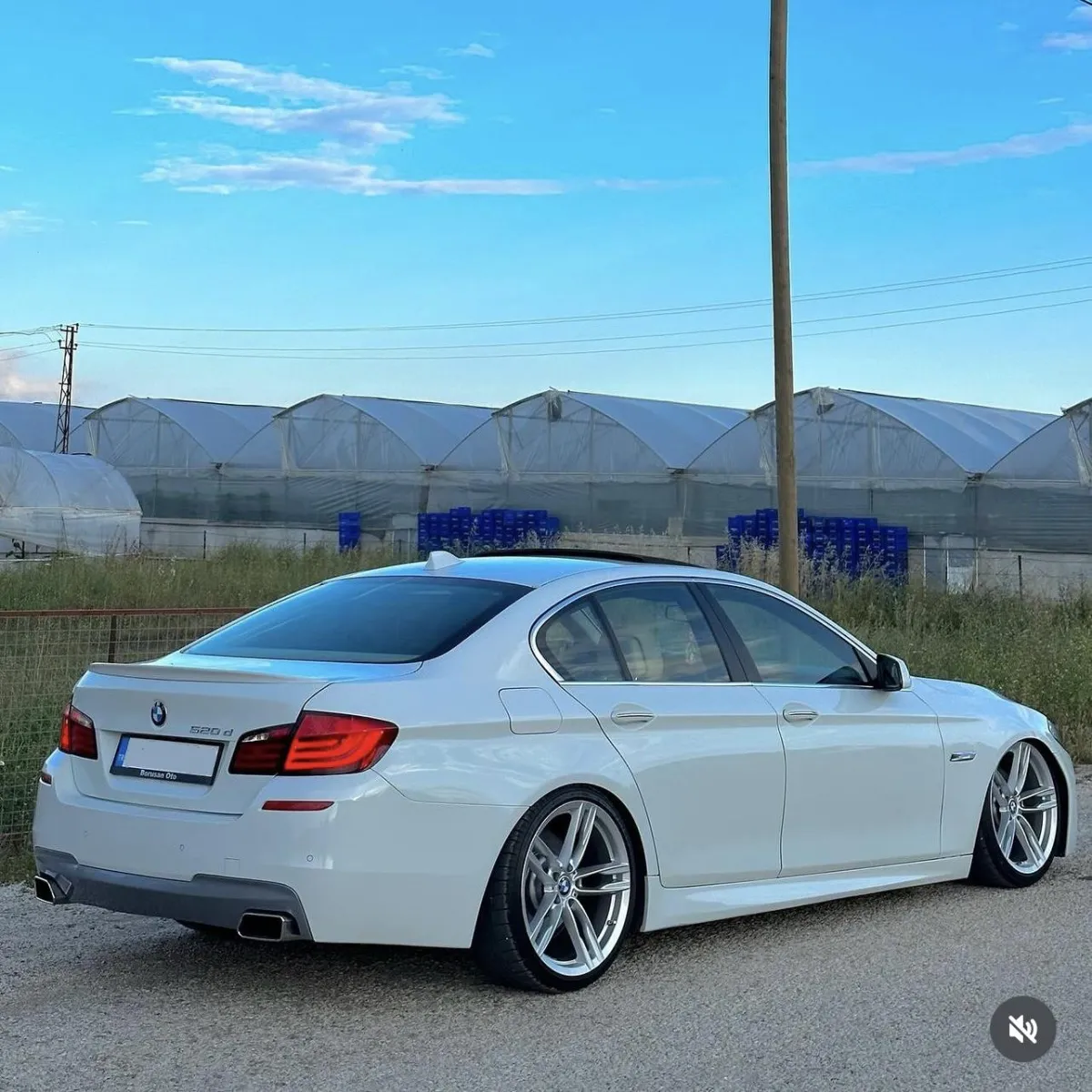 bmw blanche f10 540i, bmwledcustom