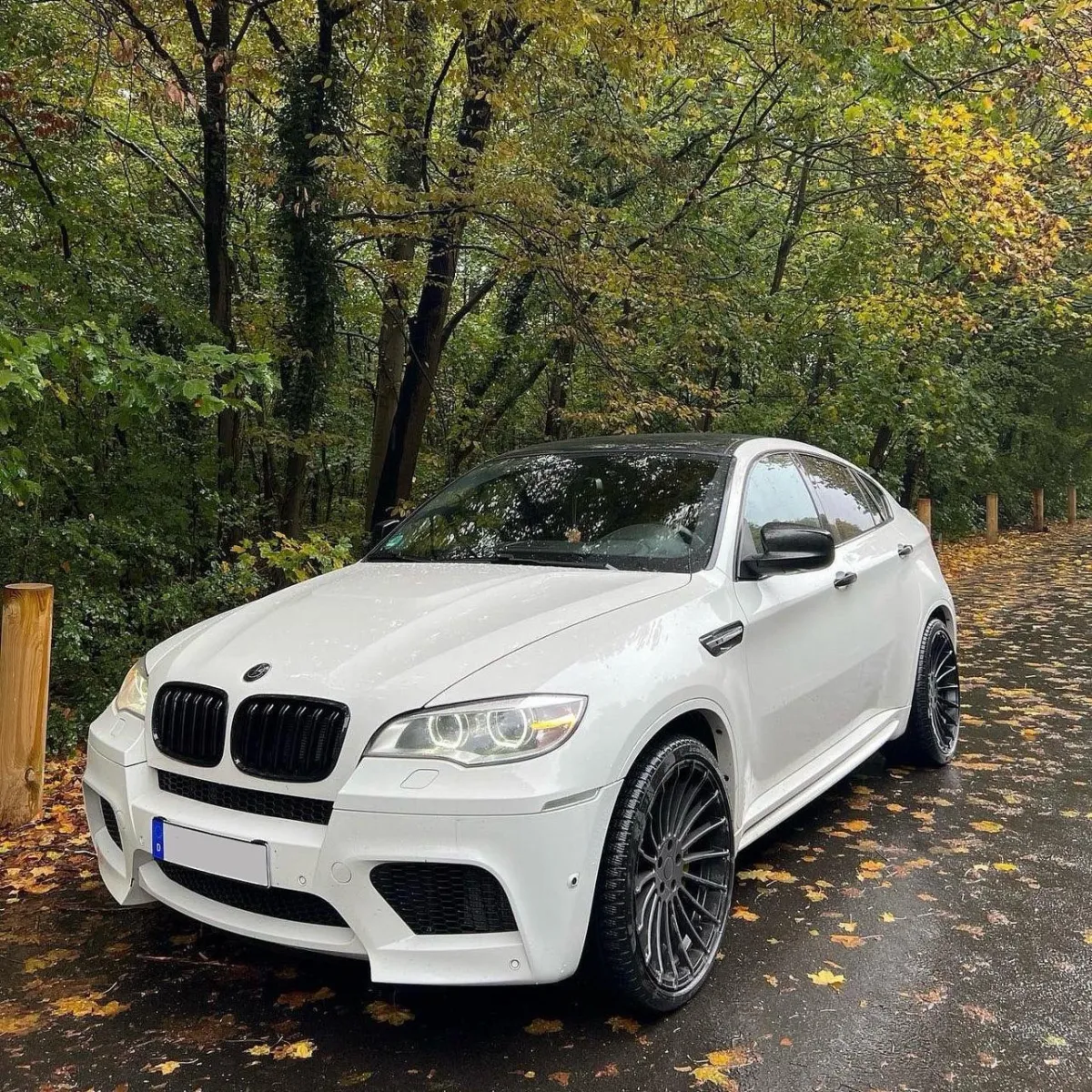 bmw blanche x6 e71 2008, bmwledcustom