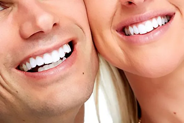 Couple Smiling with Perfect Teeth