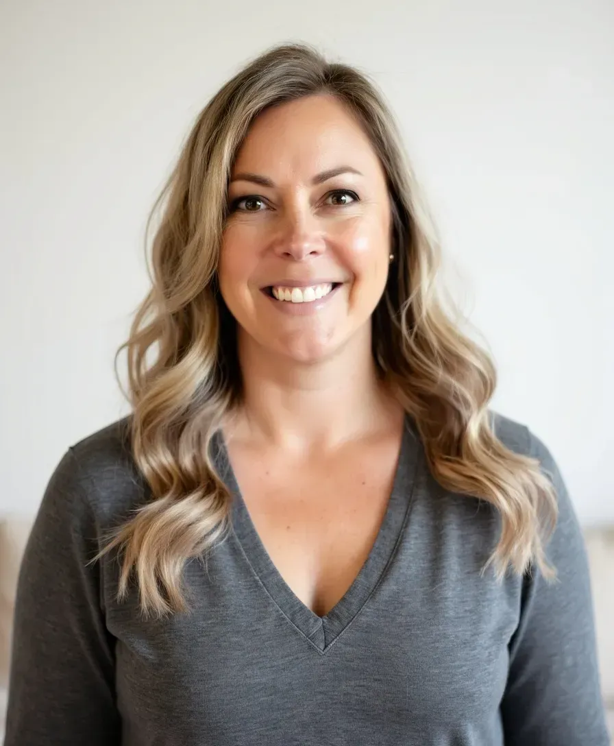 Headshot of Melissa Holmes, creator of stress-free meal planning for moms.
