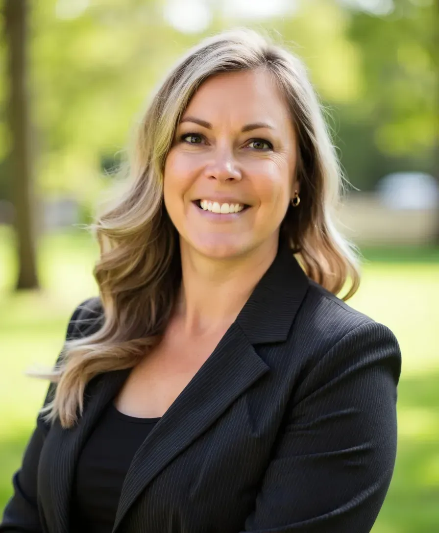 Melissa Holmes, founder of Body Health Meals, smiling confidently.