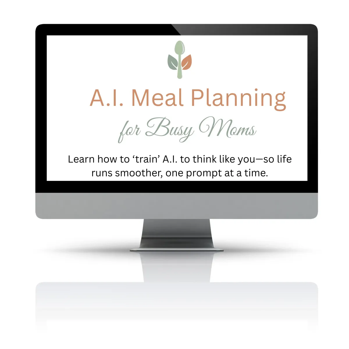 AI-powered meal planning course for busy moms who want healthy dinners fast