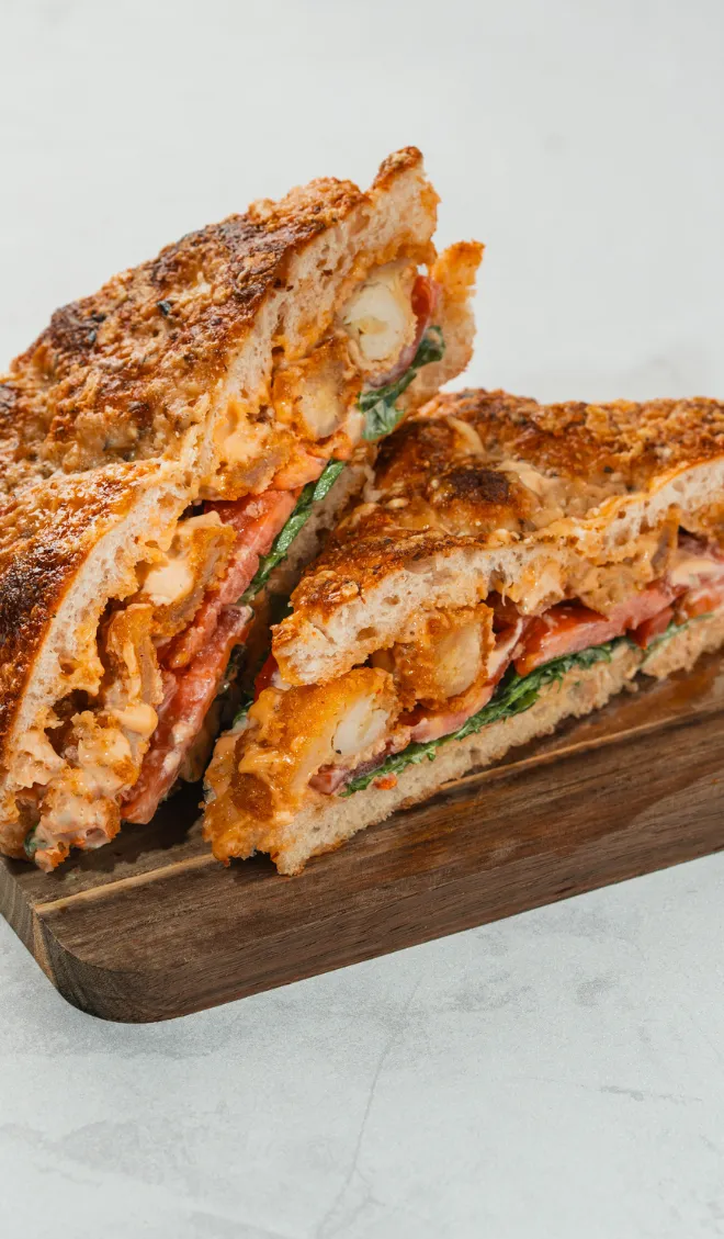 Hot chicken chipotle sandwich