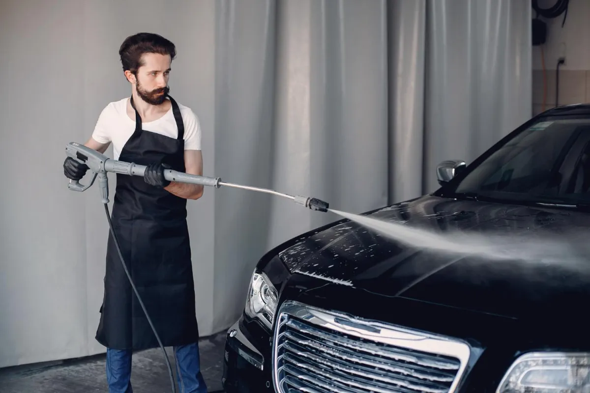 Detailing a car