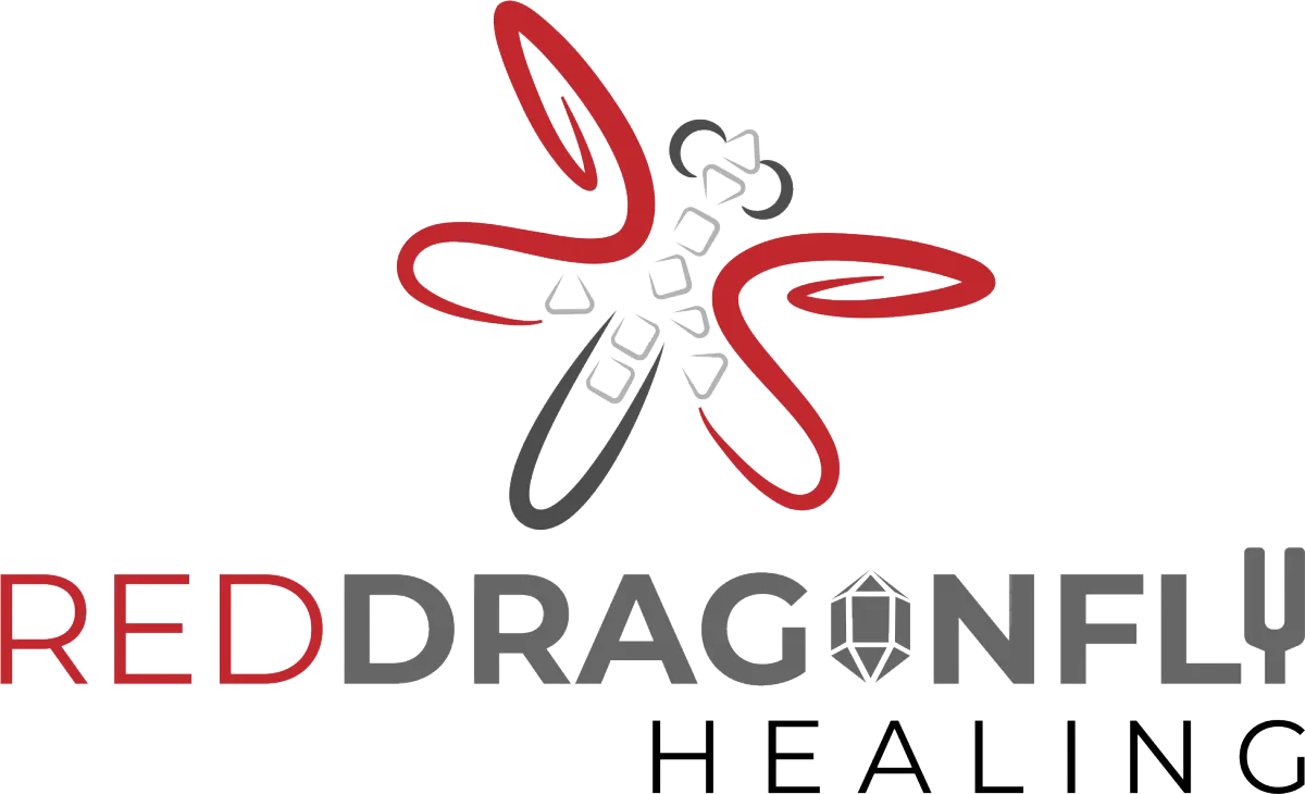 Red Dragonfly Healing Logo