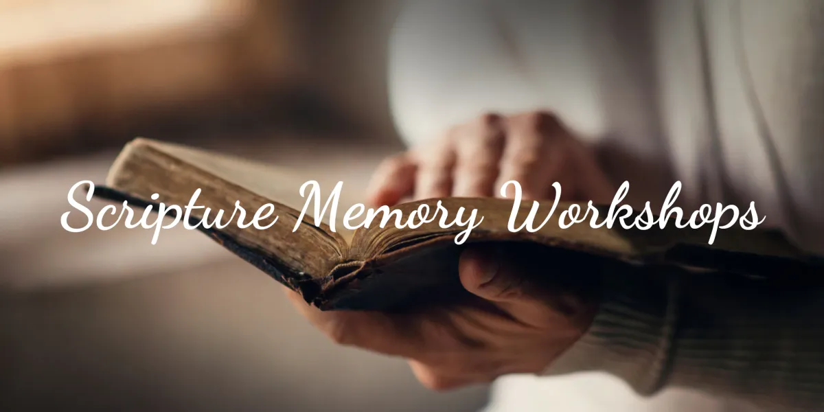 Scripture memory Workshops Scripture Alive