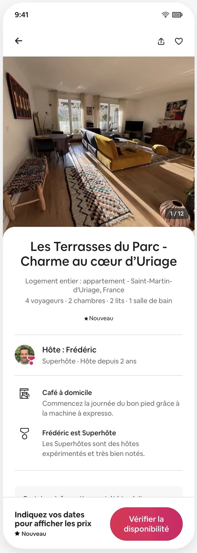 Appartement les Terrasses du Parc, Charme au cœur d'Uriage Uriage-les-Bains - Ferrari's Conciergerie