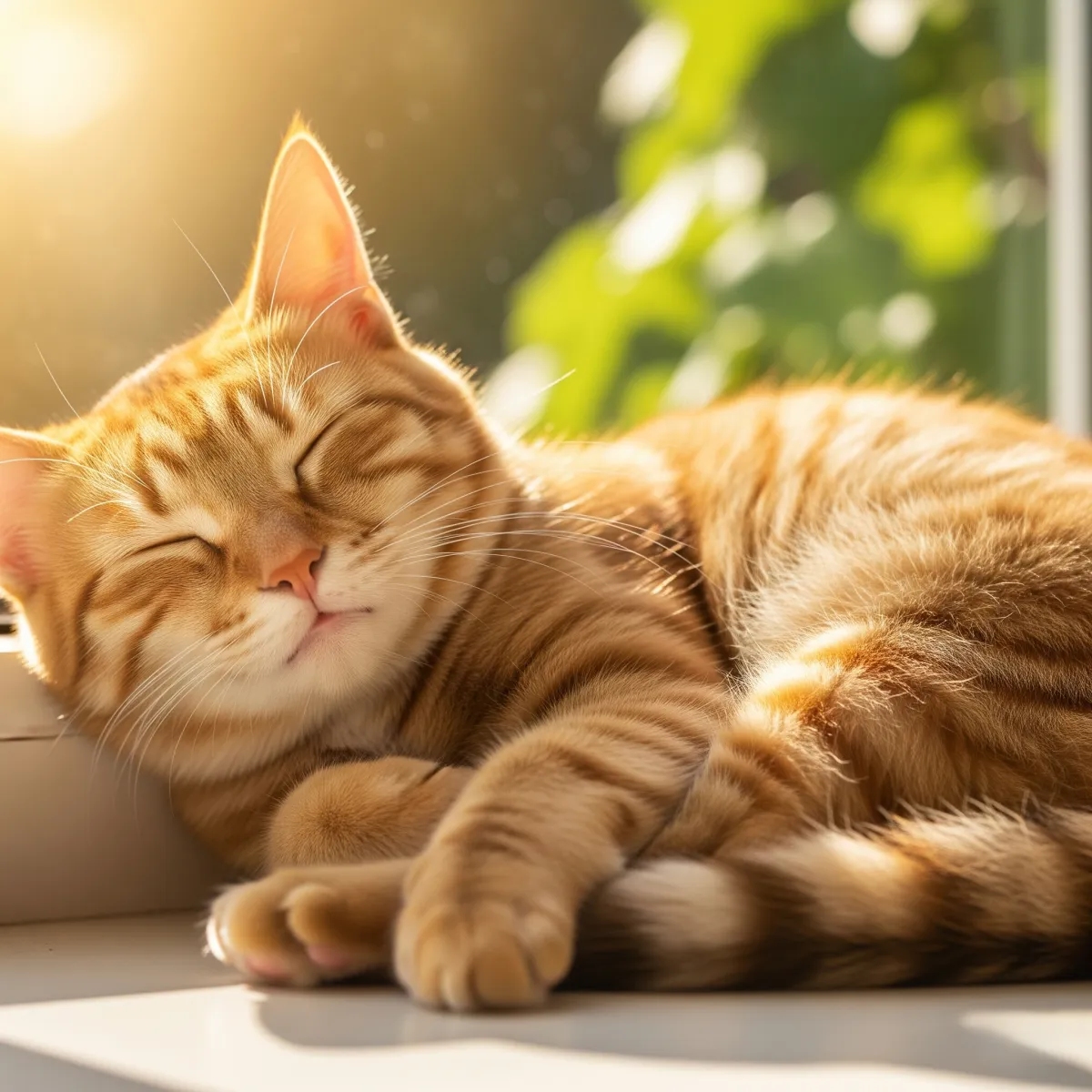Cat after treatment