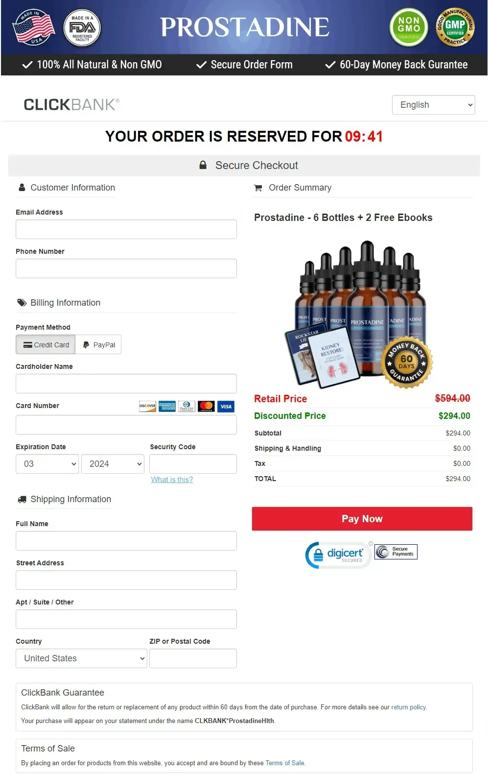 prostadine_checkout