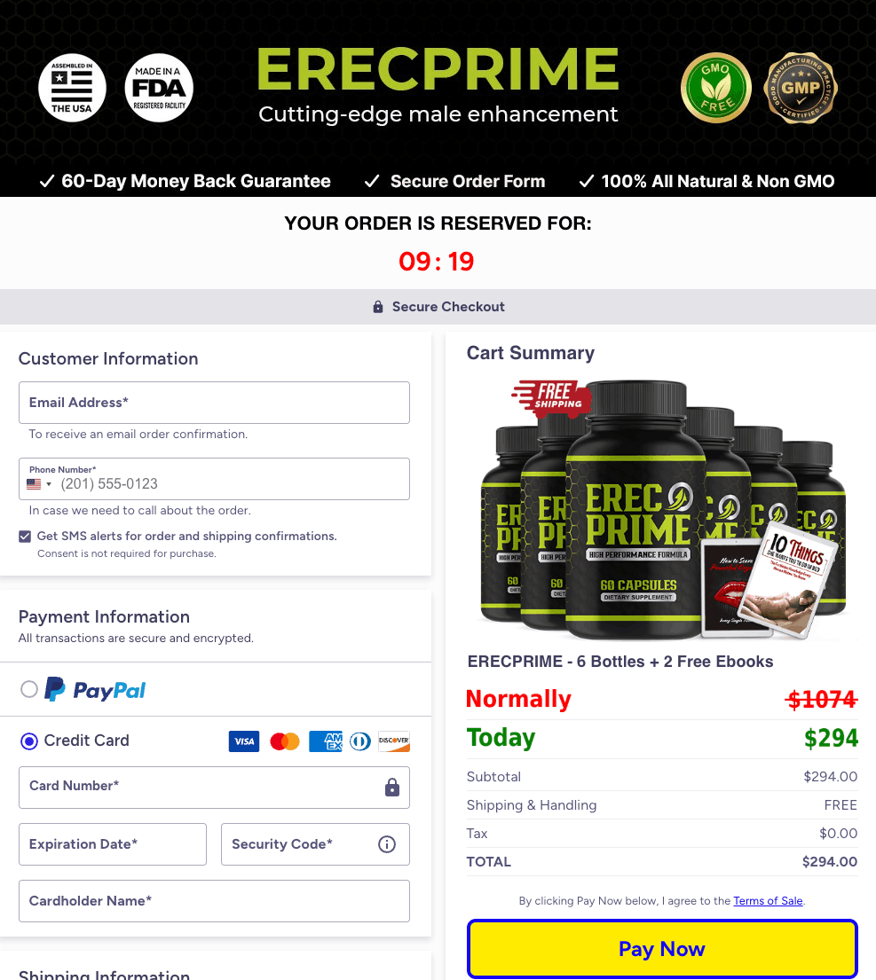 ErecPrime_checkout
