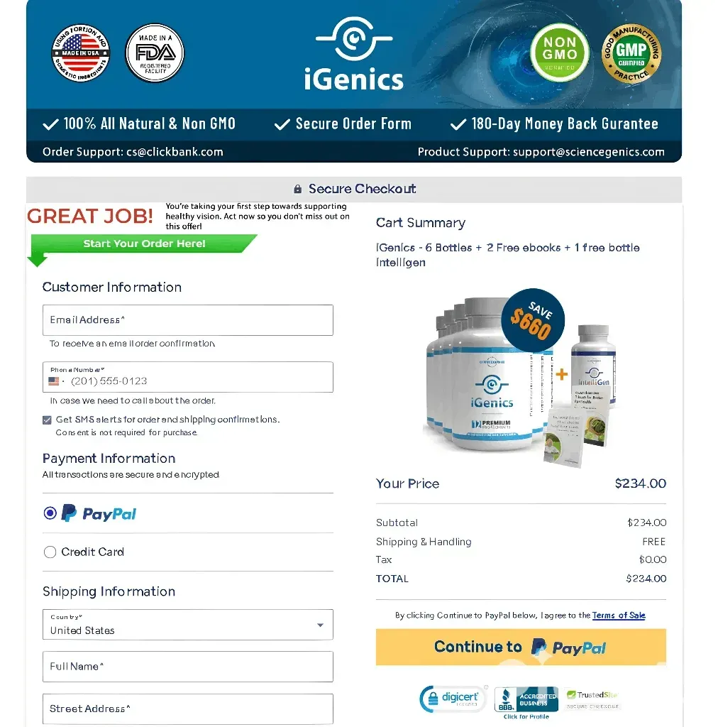 iGenics_checkout
