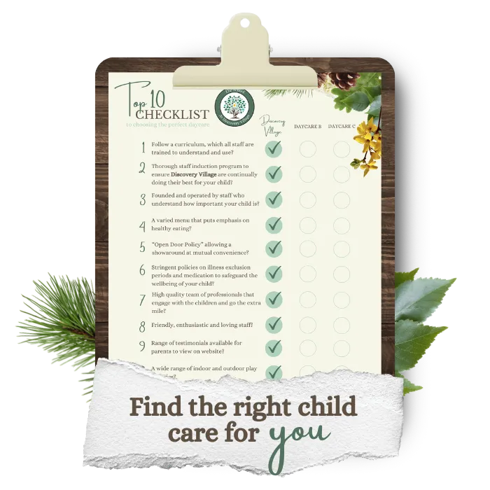 childcare comparison checklist