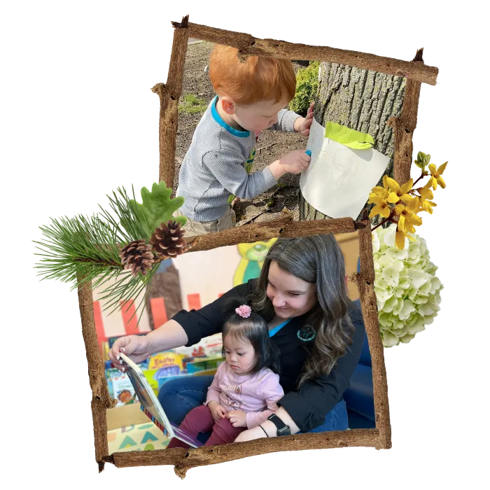 children learning in childcare facility
