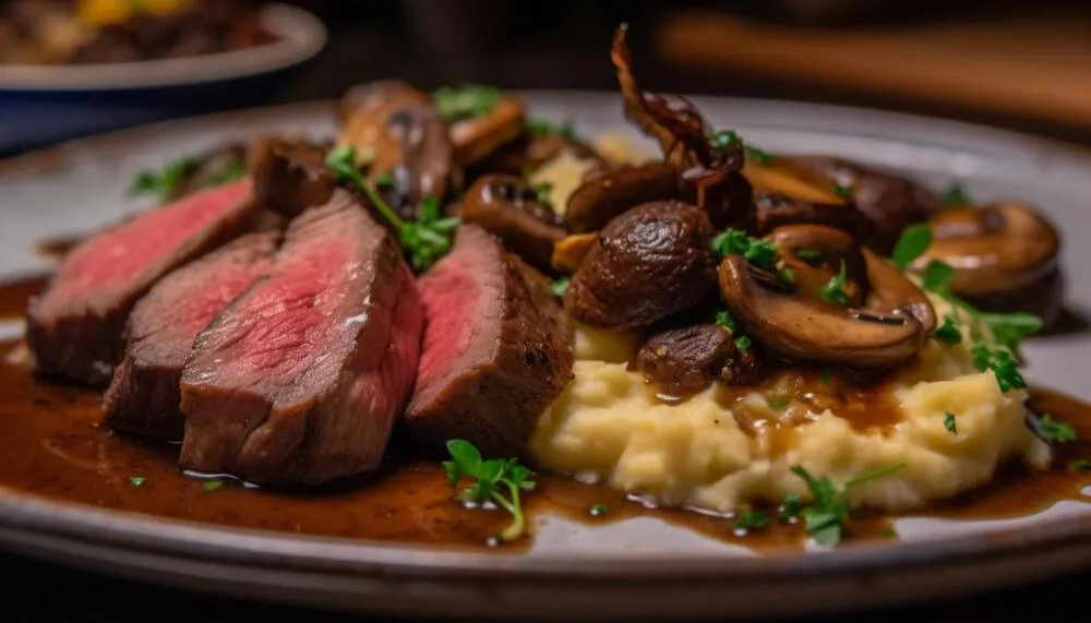 Beautiful beef meal
