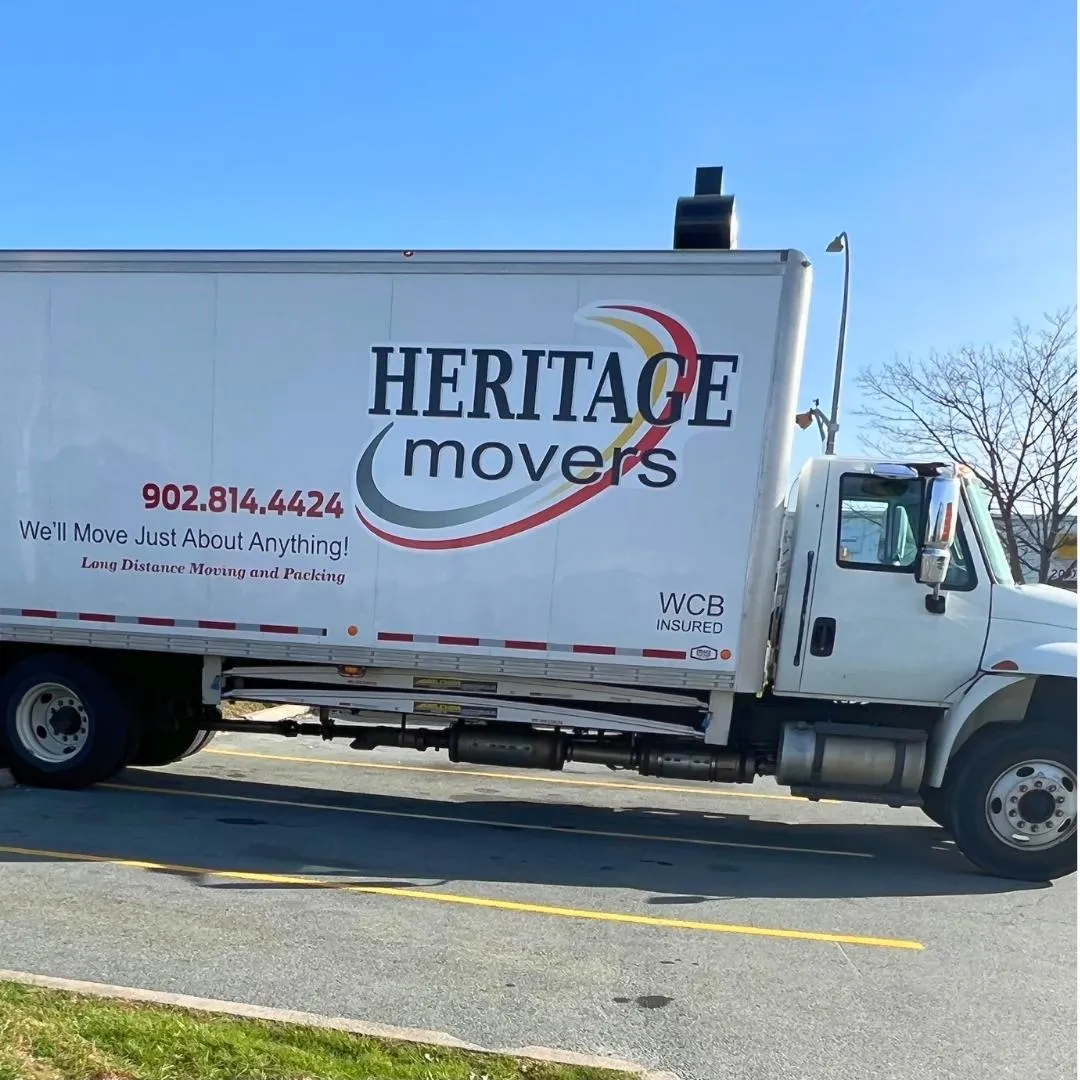 Heritage Movers team handling a business move, showcasing years of expertise and a commitment to excellence in commercial moving across Nova Scotia and the Maritimes.