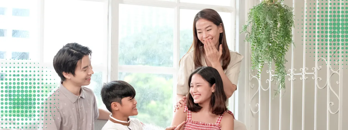 Happy Filipino family feeling secure and protected with life insurance from Manulife Philippines, guided by trusted financial advisors from iProtect Ph
