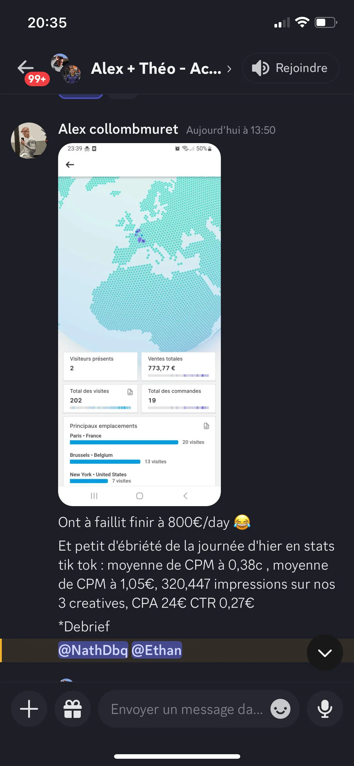 Résultat élève Ecom Master