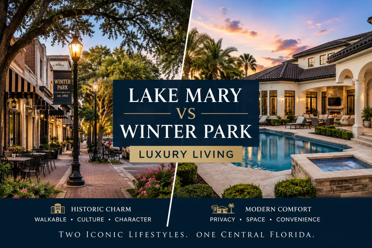 Lake Mary vs Winter Park Luxury Homes and Lifestyle