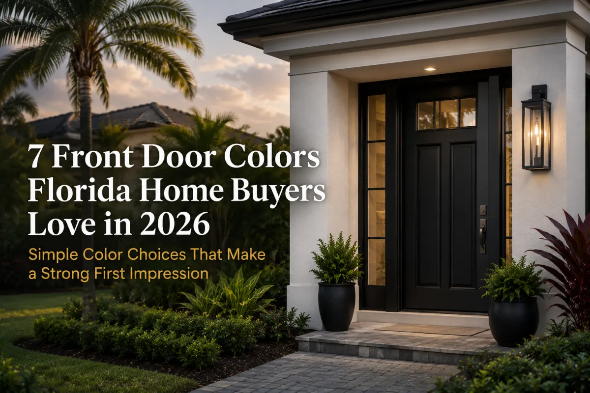 7 Front Door Colors Florida Home Buyers Love in 2026 | Certainly Sold