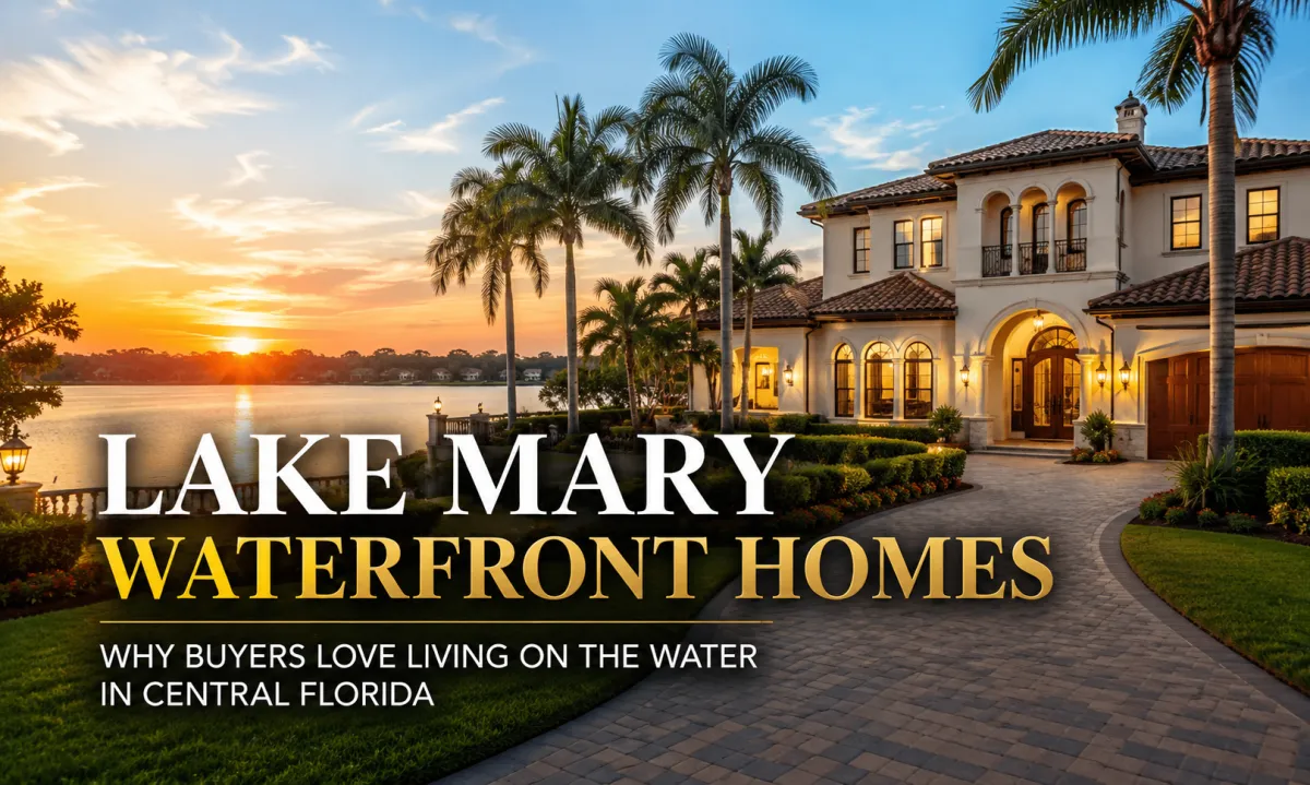 Lake Mary Waterfront Homes: Why Buyers Love Living on the Water in Central Florida