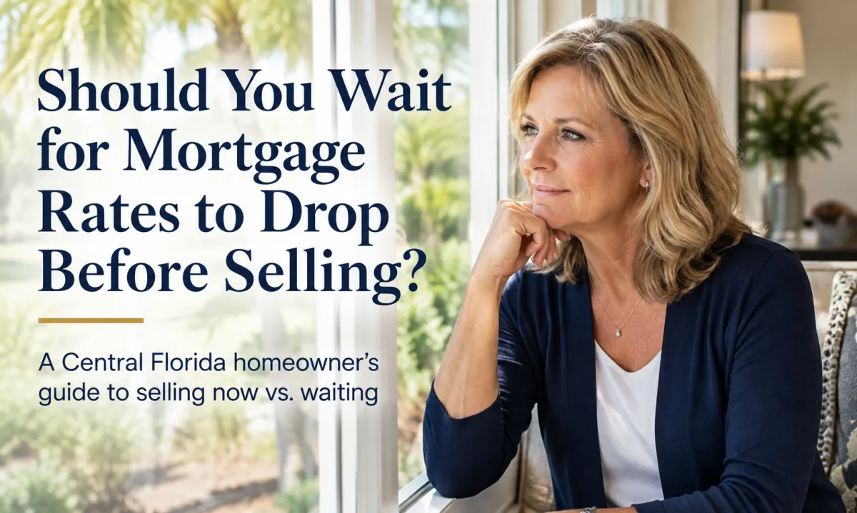 Central Florida homeowner considering whether to sell now or wait for mortgage rates to change.