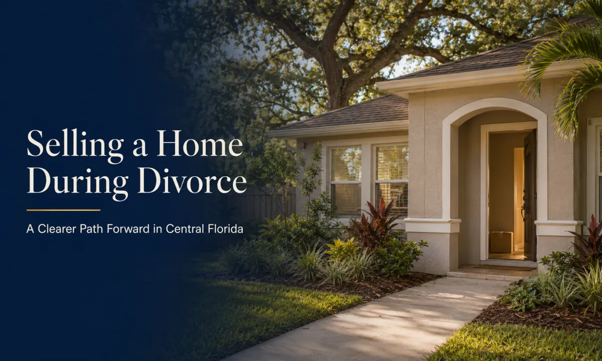 Central Florida home representing a homeowner planning a move during divorce
