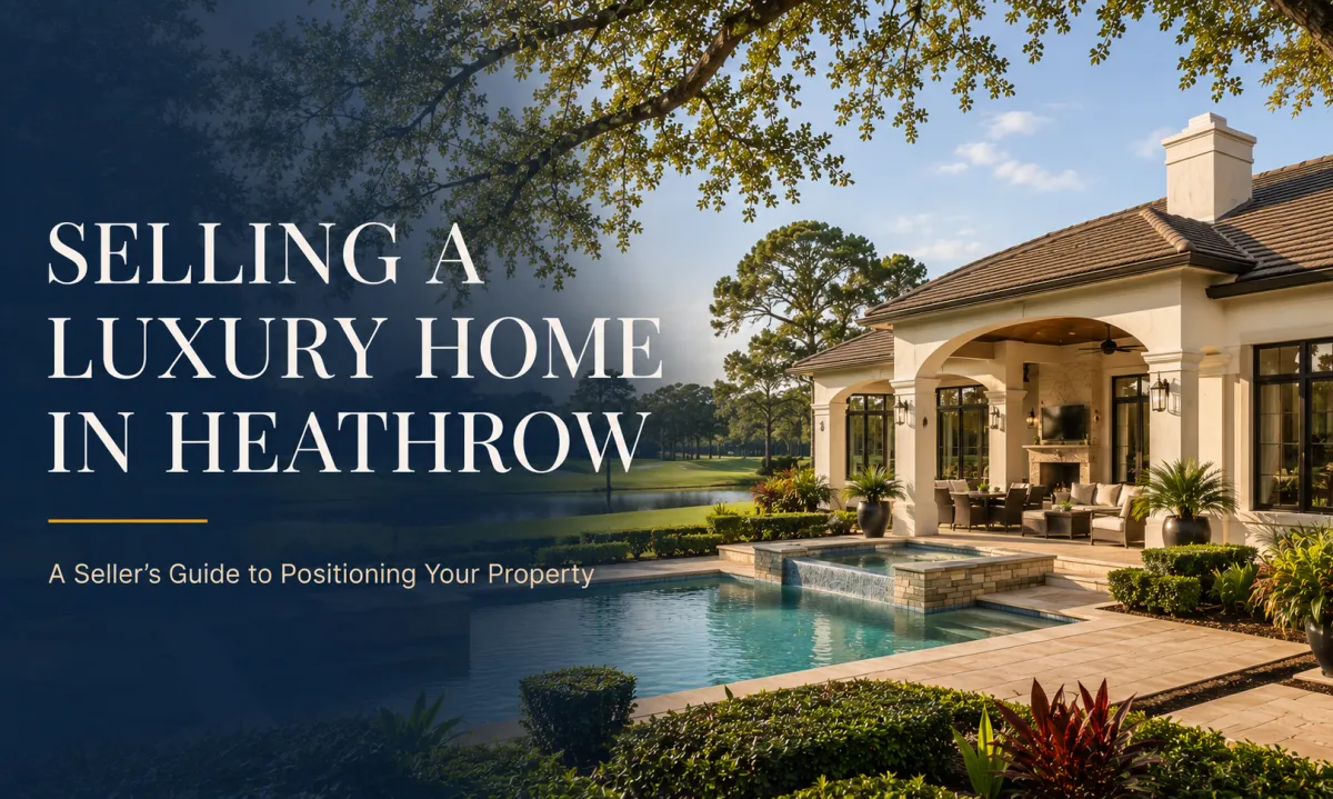 Established luxury home in the Heathrow area representing a homeowner preparing to sell a distinctive property