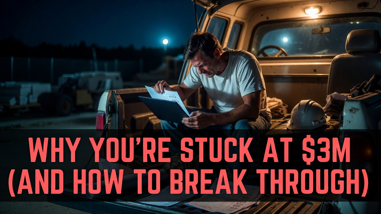 Why Most $3M Contractors Can't Scale (And What Actually Gets Them Unstuck)