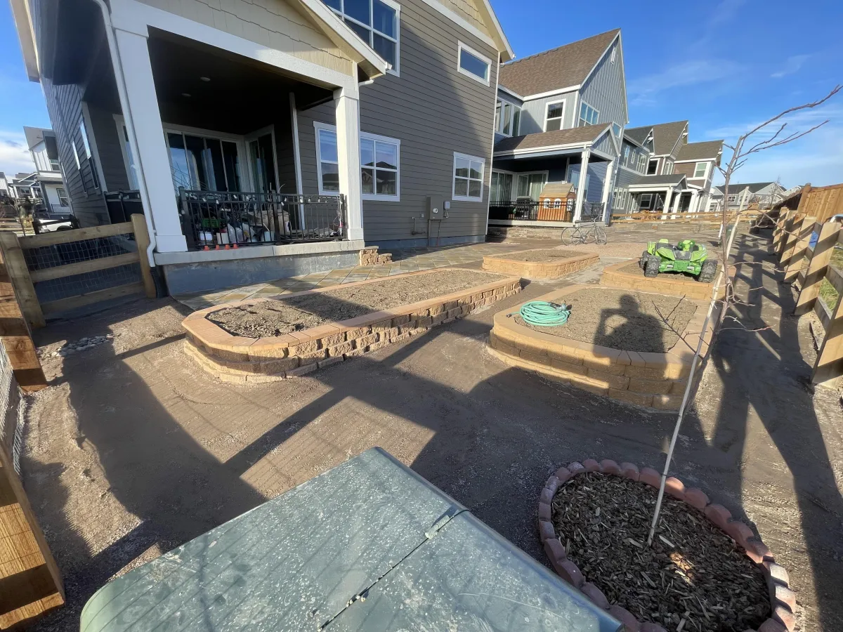 Custom paver patio installation