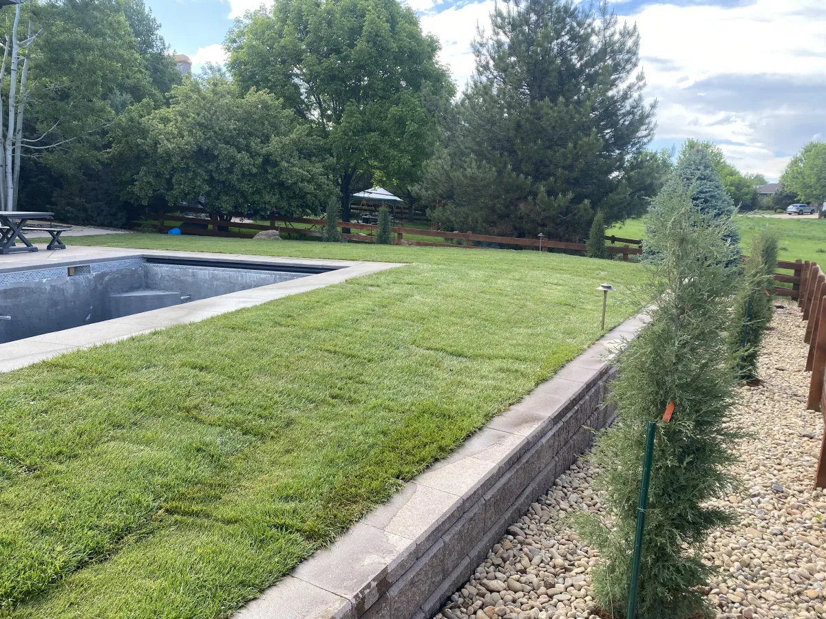 Commercial lawn maintenance service