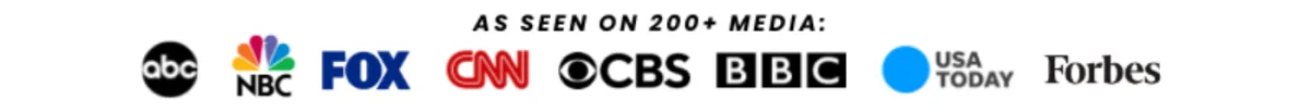 Media outlets featuring Dr. Yasmine Saad including ABC NBC CBS BBC USA Today and Forbes