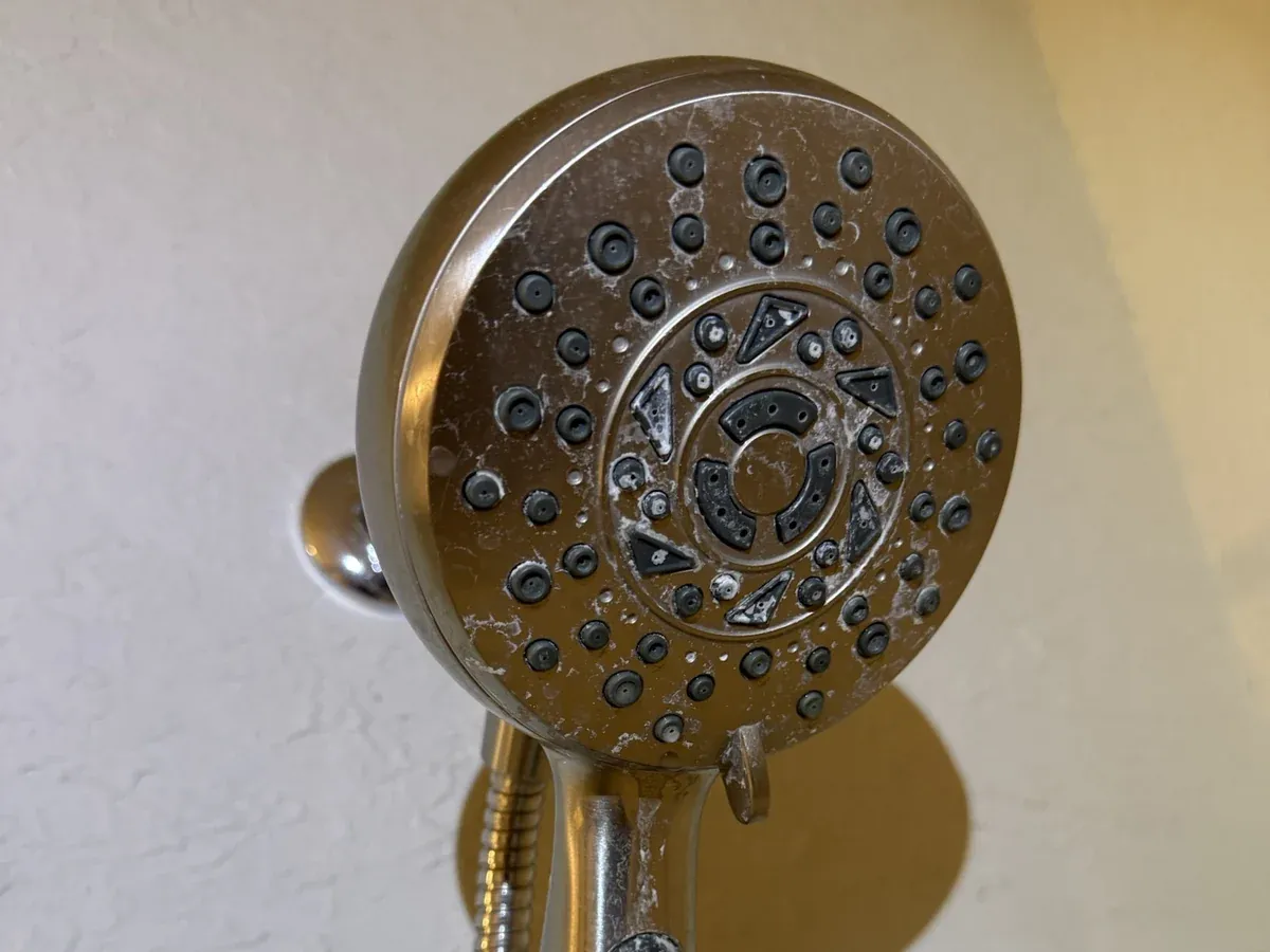 MTIS Sample Inspection Mineral Buildup On Shower Head