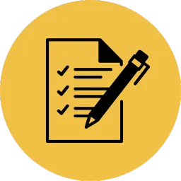 Clipboard and checkmark icon for quick onboarding and results-driven setup.