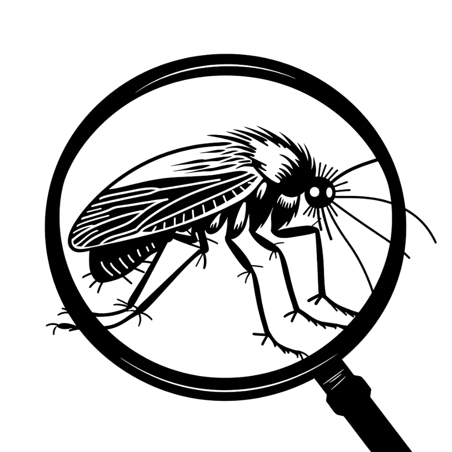 flea under magnifier