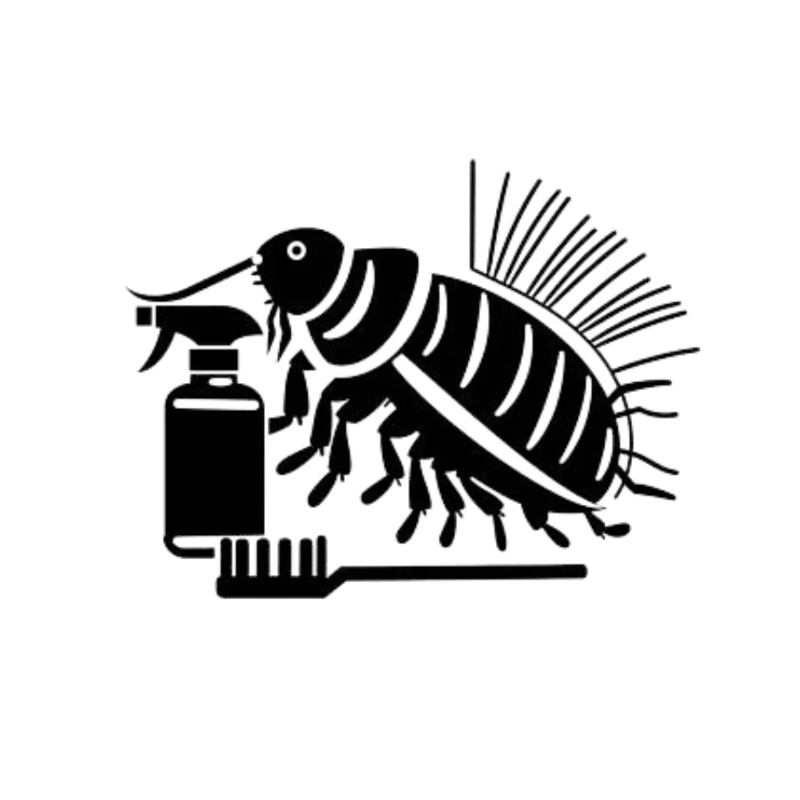 flea with Pest Control Chemicals