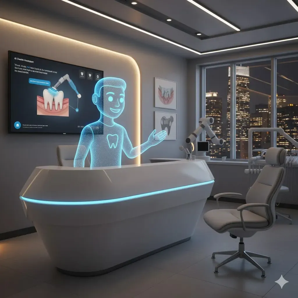 AI chatbot providing 24x7 support in a dental office
