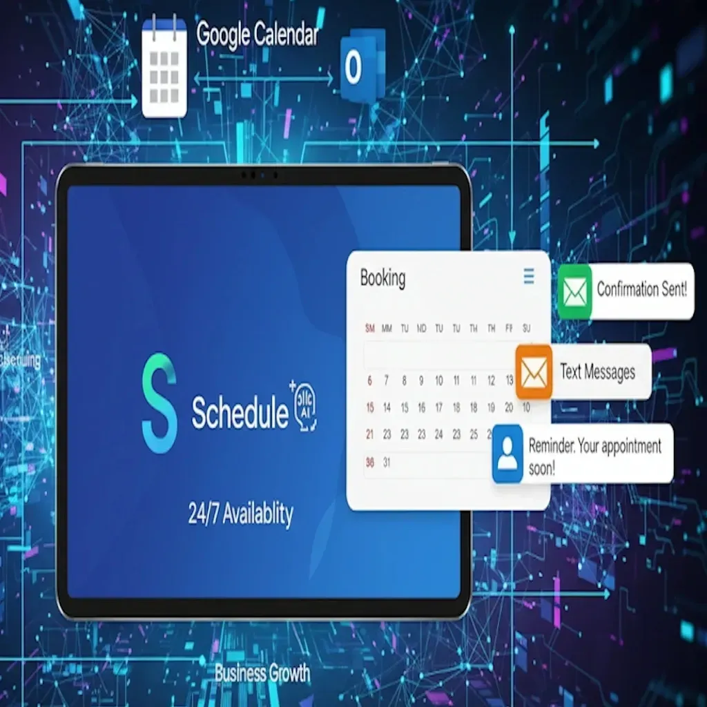 AI chatbot scheduling a dental appointment during off hours