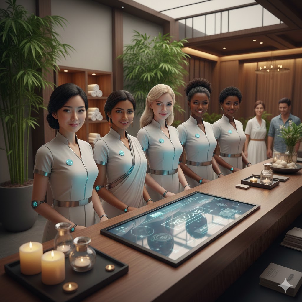 Array of multilingual robots