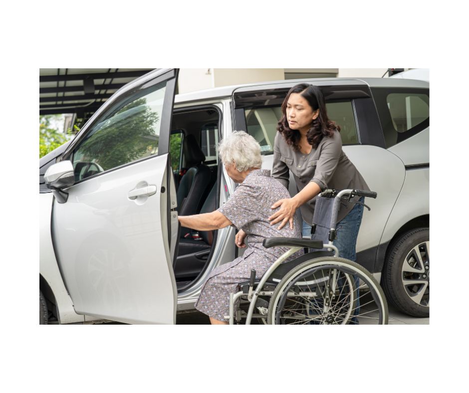 A concerned caregiver and two residents in a shared home, reviewing a care plan at a kitchen table. Serious but hopeful atmosphere, paperwork and a tablet visible, highlighting the complexity of managing care in a communal setting.