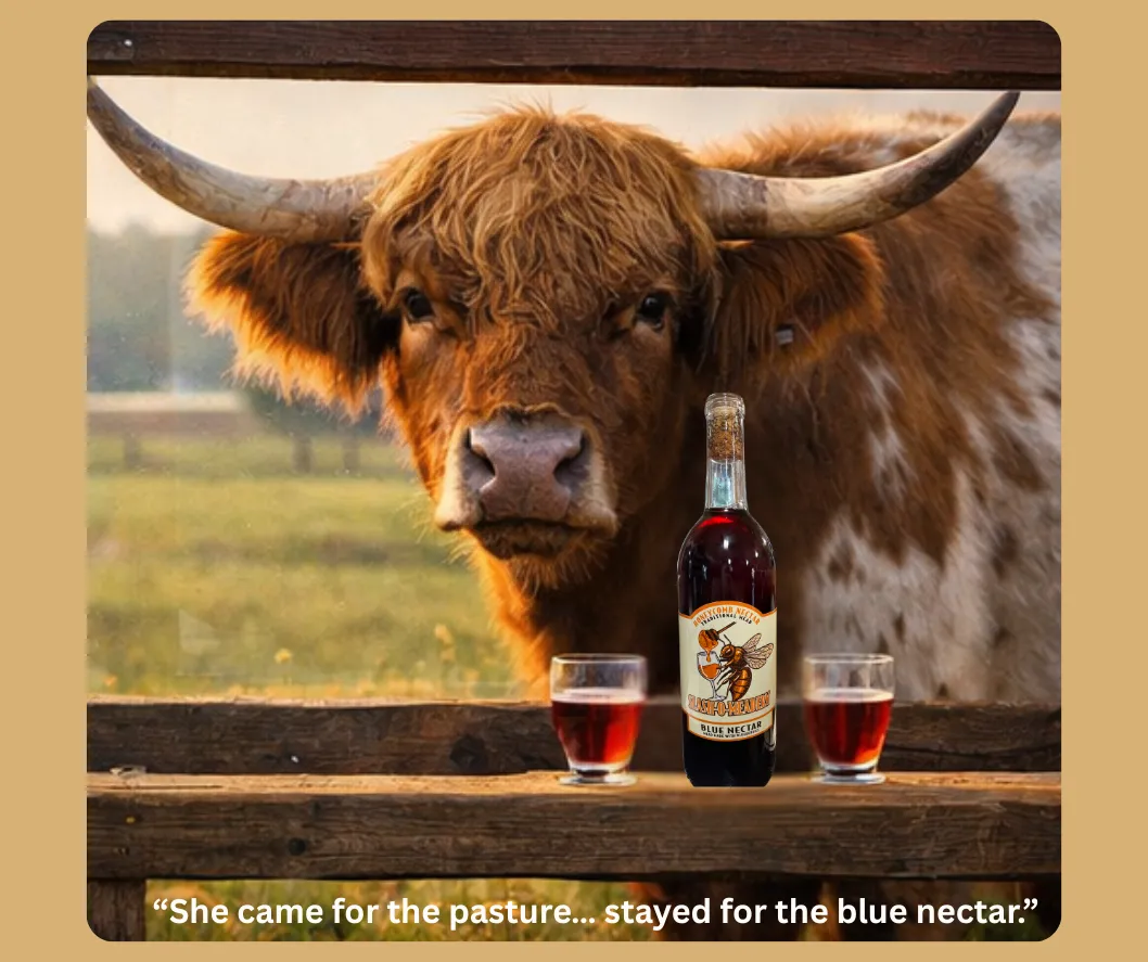 meet the highland cows at Slash-O-Meadery