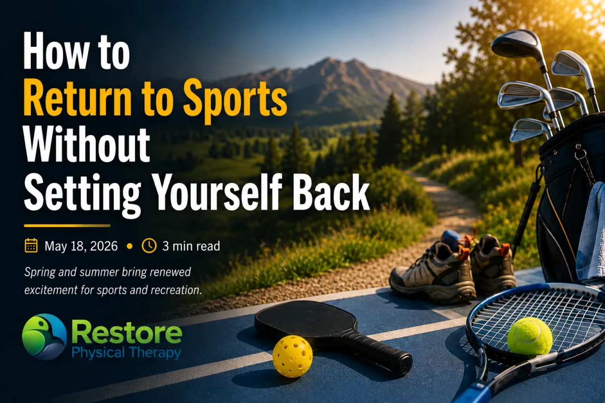Middle-aged adult experiencing knee and shoulder pain while returning to golf and pickleball in Rochester Hills